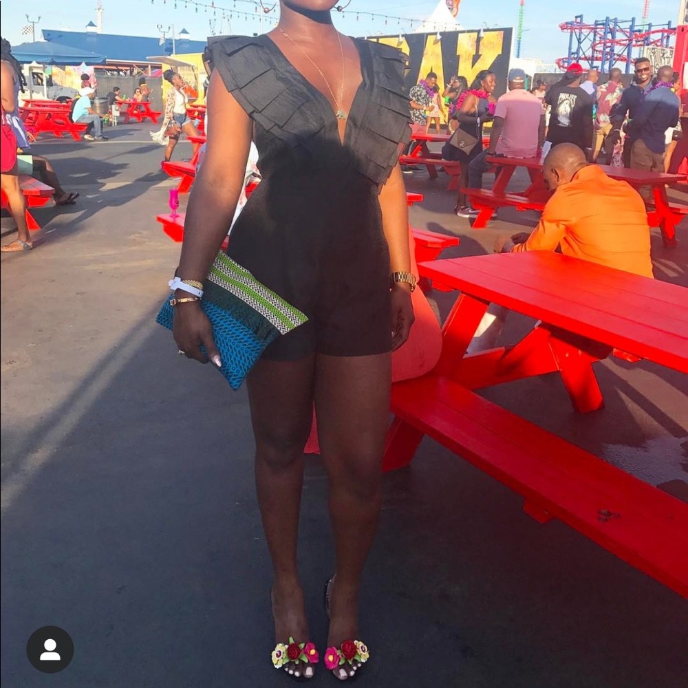 Black Statement Romper - image 1